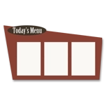 Menu Display w/3 Insert Holders
