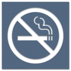 No Smoking - Symbol Only.25" Solid Surface