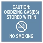 Oxidizing Gas(es) Stored/No Smoking