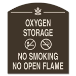 Oxygen Storage / No Smoking No Open Flame