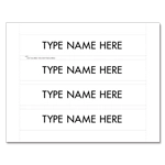 Print Your Own! Additional 4-Line Inserts