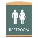 Restroom Sign w/ Unisex Symbols