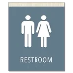 Restroom Sign w/Unisex Symbols