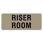 Riser Room Label