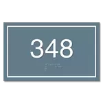 Room Number Sign