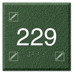 Room Number Sign w/Symbols