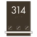 Room Number Sign w/Symbols