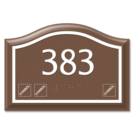 Room Number Sign w/Symbols