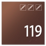 Room Number Sign w/Symbols