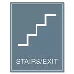 Stairs / Exit Sign w/Symbol