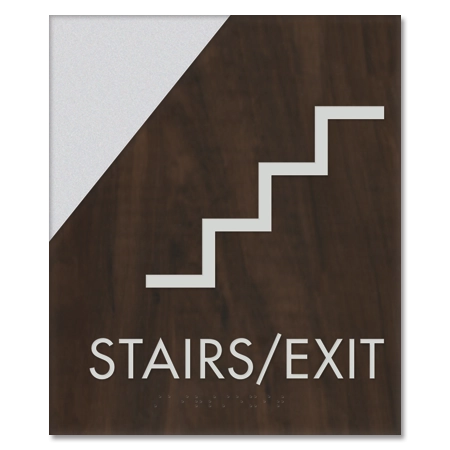 Stairs/Exit Sign w/Symbol