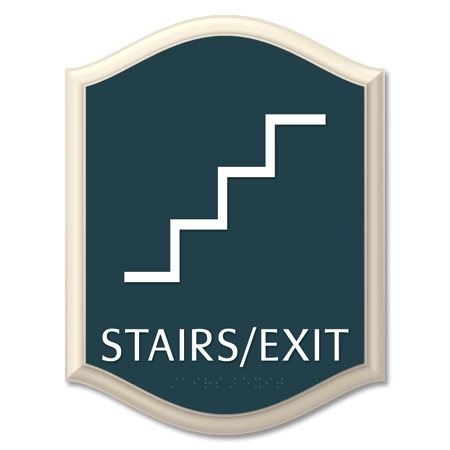 Stairs / Exit Sign w/Symbol