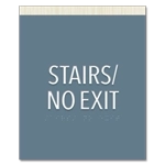 "Stairs/No Exit" Egress Sign - CA Compliant