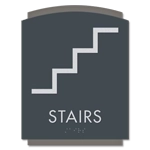 Stairs Sign w/ Symbol