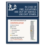 Standard Elevator Evacuation Plans - CA Compliant