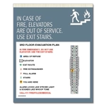 Standard Elevator Evacuation Plans - CA Compliant