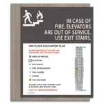 Standard Elevator Evacuation Plans - CA Compliant