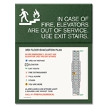 Standard Elevator Evacuation Plans - CA Compliant