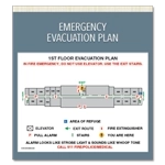 Standard Entrance Evacuation Plans - CA Compliant