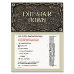 Standard Stairway Evacuation Plans - CA Compliant