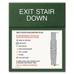 Standard Stairway Evacuation Plans - CA Compliant