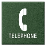 Telephone w/Symbol Sign