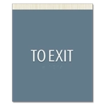 "To Exit" Egress Sign - CA Compliant