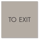 "To Exit" Egress Sign - CA Compliant
