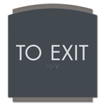 "To Exit" Egress Sign - CA Compliant