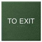 "To Exit" Egress Sign - CA Compliant