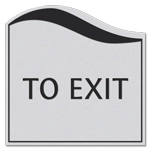 To Exit Egress Sign - CA Compliant