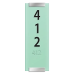 Vertical Room Number Sign