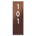 Vertical Room Number Sign