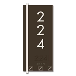 Vertical Room Number Sign w/Symbols