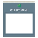 "Weekly Menu" Menu Board
