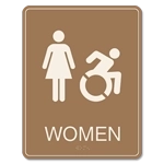 Women Sign w/Female & Dynamic ISA Symbols
