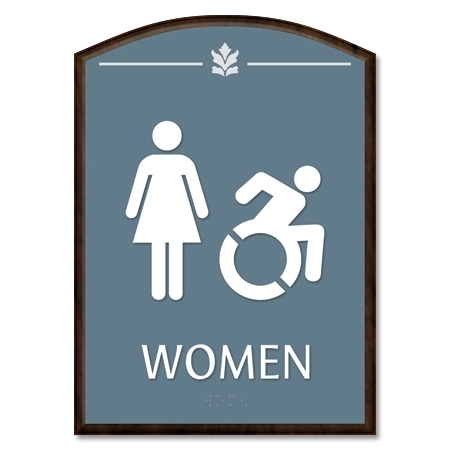 Women Sign w/Female & Dynamic ISA Symbols