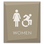 Women Sign w/Female & Dynamic ISA Symbols