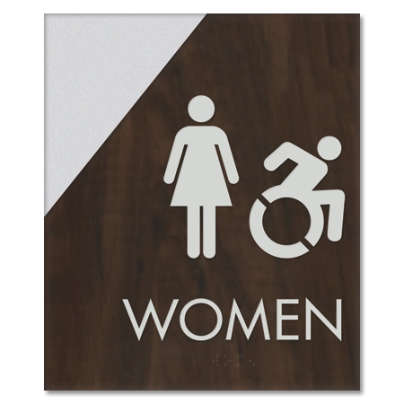 Women Sign w/Female & Dynamic ISA Symbols