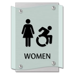 Women Sign w/Female & Dynamic ISA Symbols