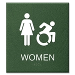 Women Sign w/Female & Dynamic ISA Symbols