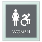 Women Sign w/Female & Dynamic ISA Symbols