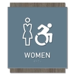 Women Sign w/Female & Dynamic ISA Symbols