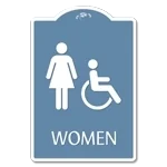 Women Sign w/Female & ISA Symbols