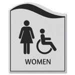 Women Sign w/Female & ISA Symbols