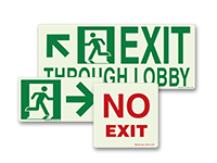 Photoluminescent Exit Signs